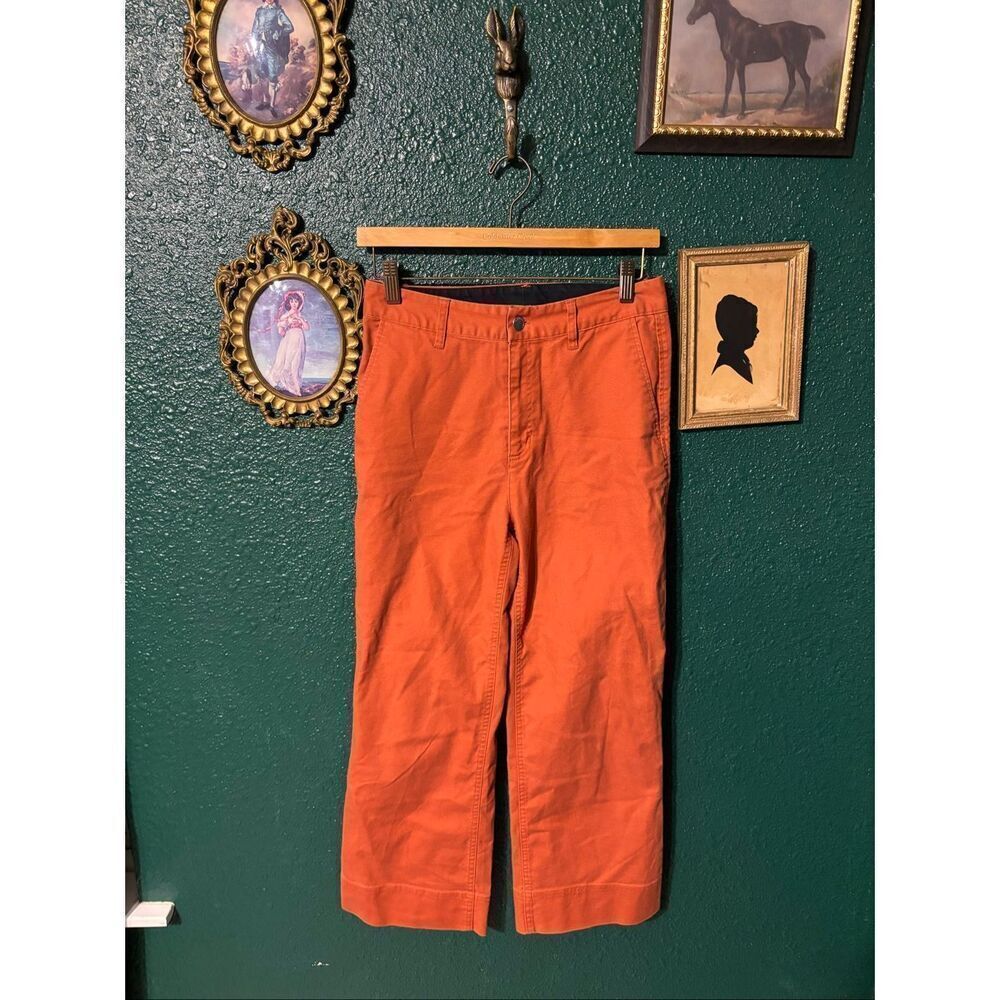 Backcountry Orange Cropped Wide Leg Pants Sz 29